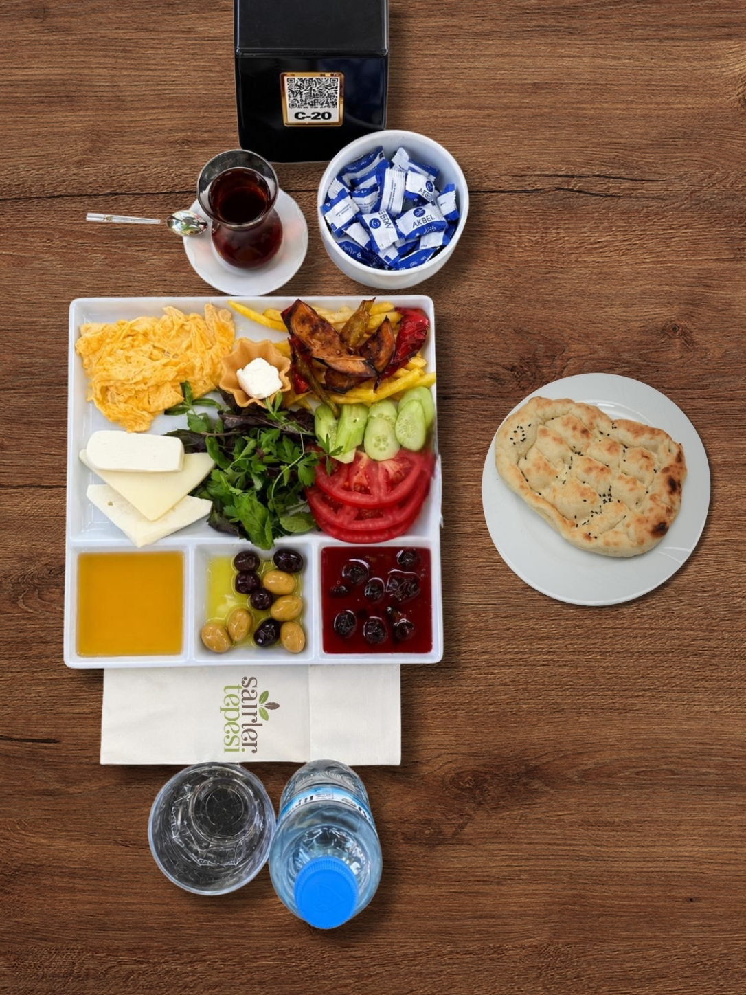 Kahvaltı Tabağı (1414 kcal) - (85 Gr Peynir)