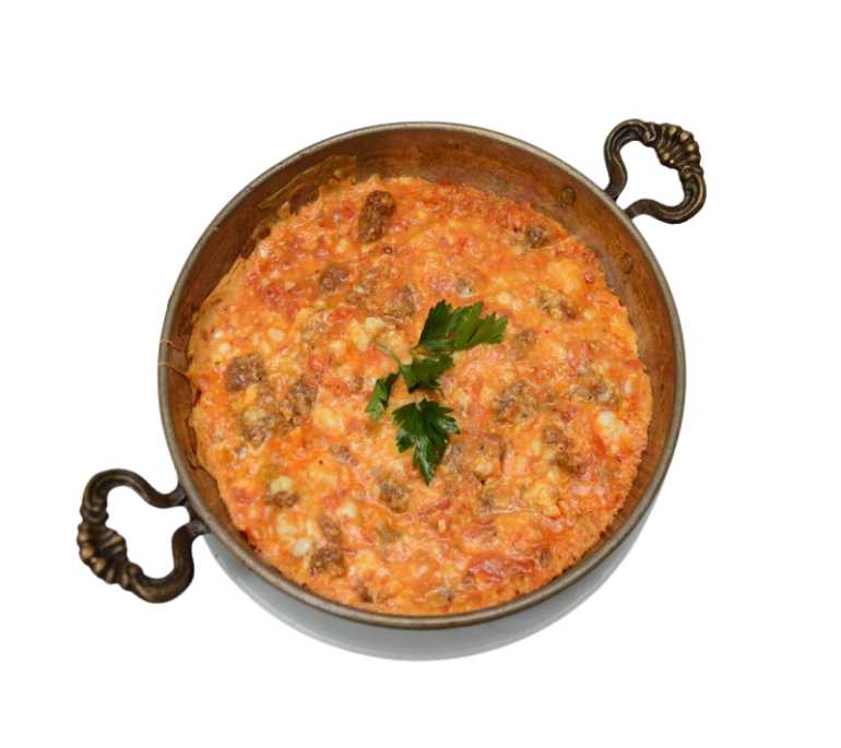 (Seçmeli Kahvaltı) Sucuklu Kaşarlı Menemen